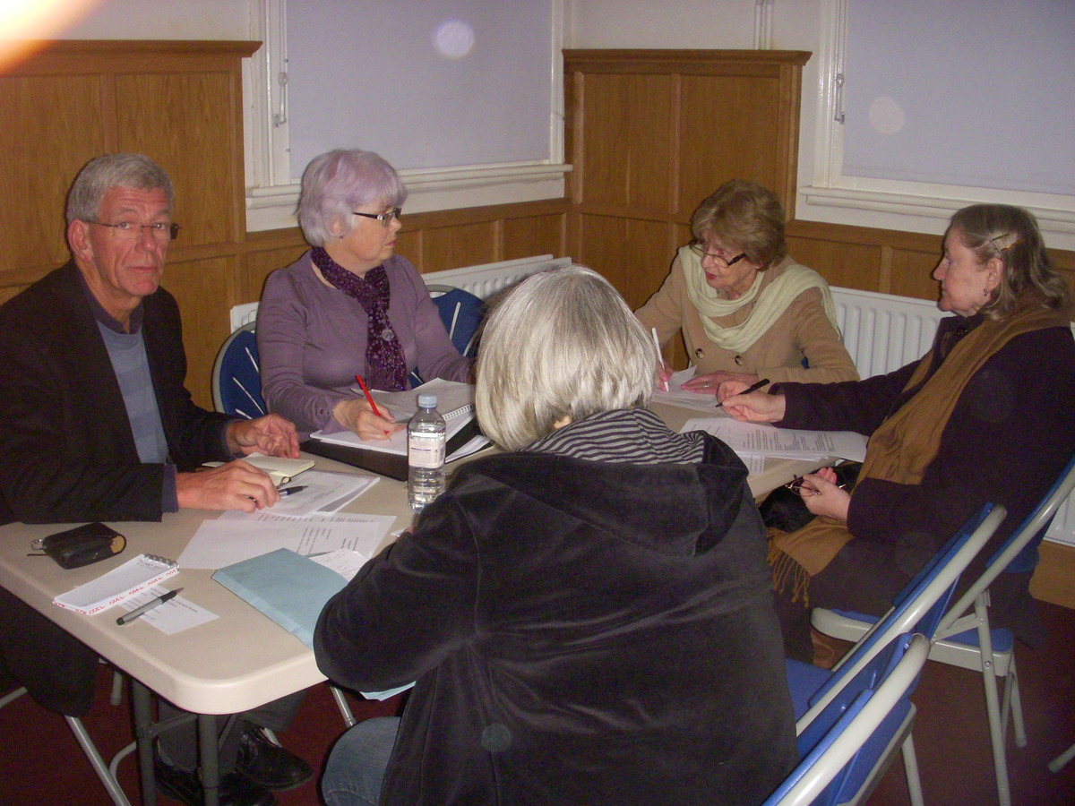 Committee meeting 2012 David, Wendy,June, Jennie and Vicky